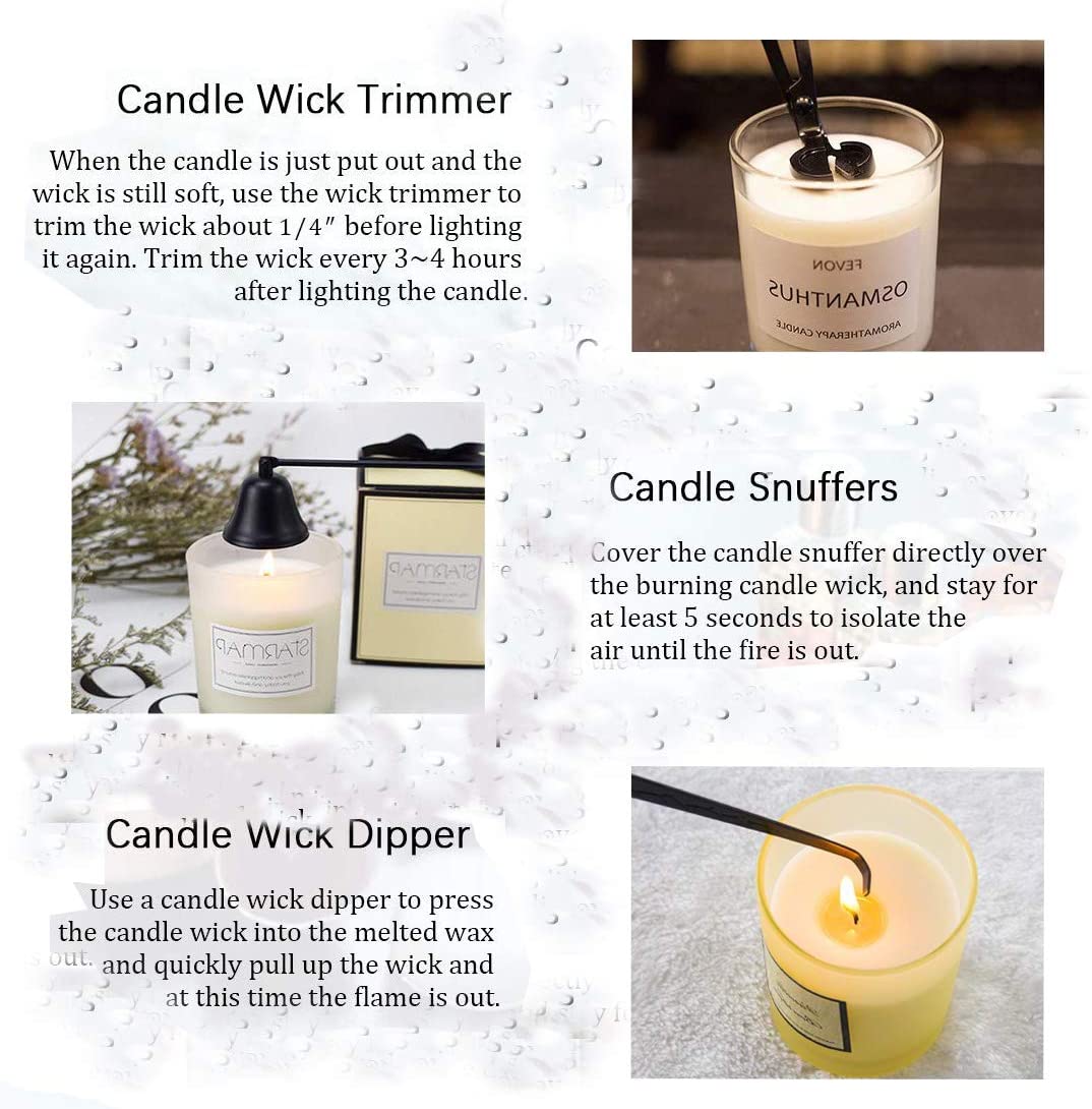 Candle Tool, Wick Trimmer Cutter, Snuffer, Wick Dipper, Gift Package – Wow  Life Home Decor